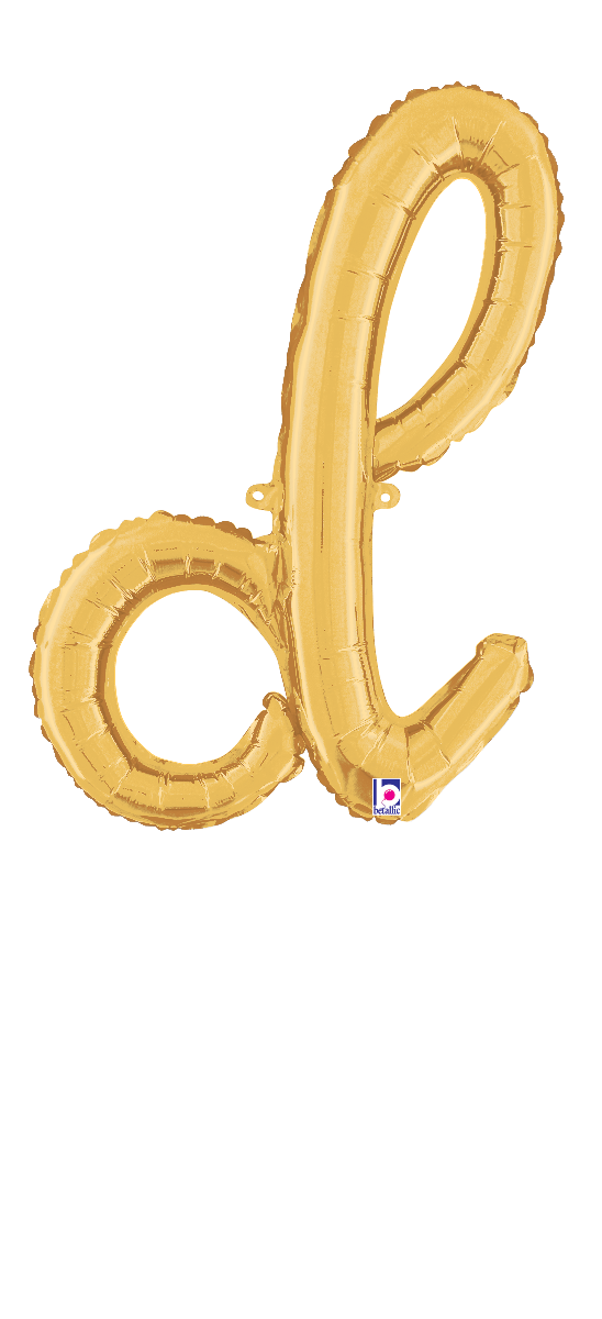 Air-Filled - Gold Script Letter