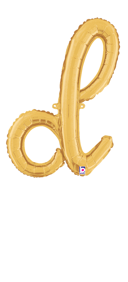 Air-Filled - Gold Script Letter