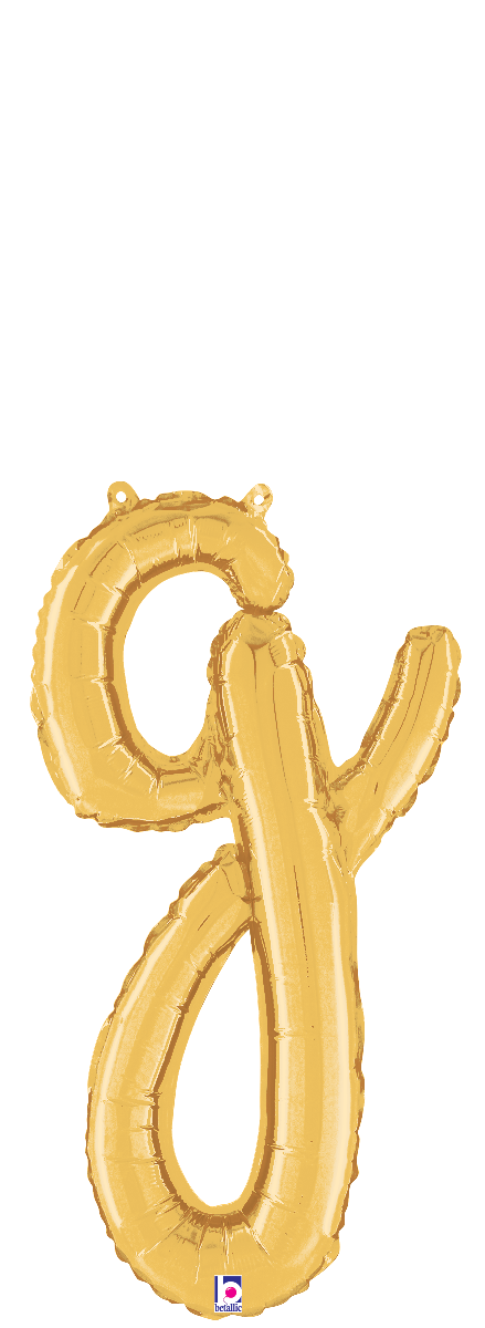 Air-Filled - Gold Script Letter