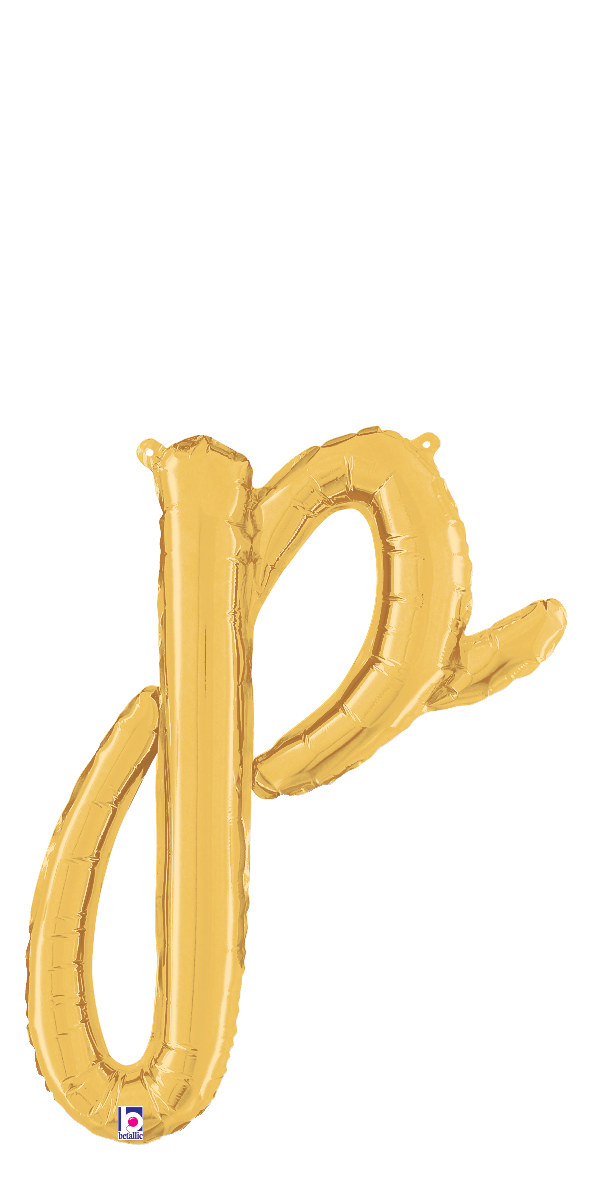 Air-Filled - Gold Script Letter