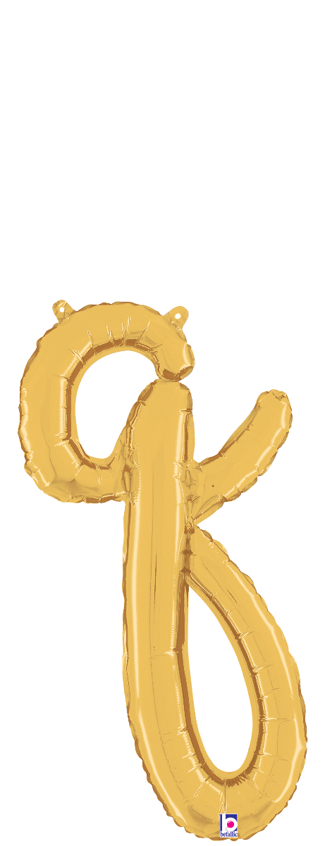 Air-Filled - Gold Script Letter