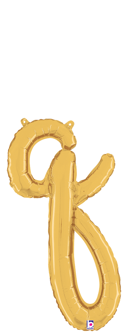 Air-Filled - Gold Script Letter