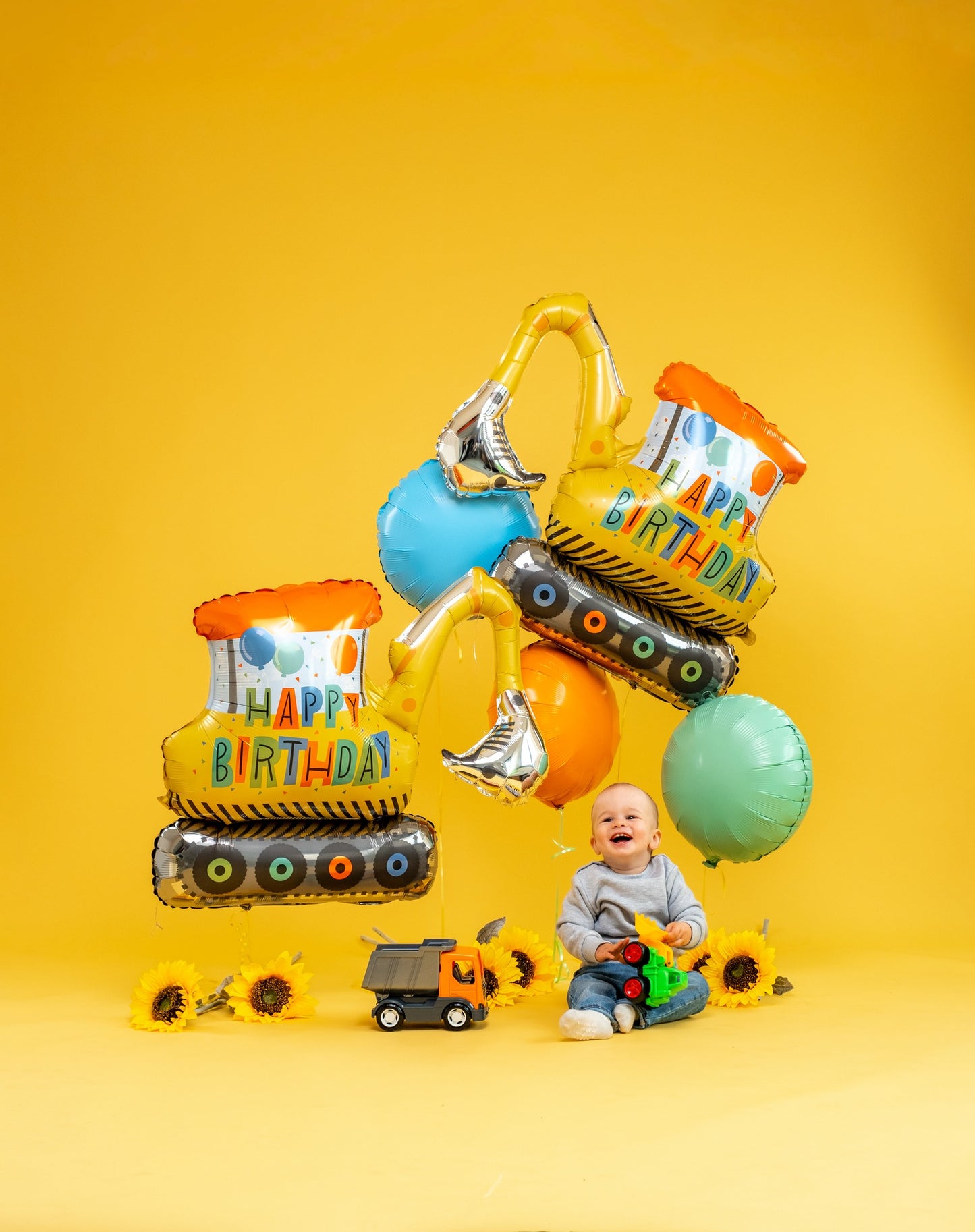 Birthday Construction Excavator - SuperShape