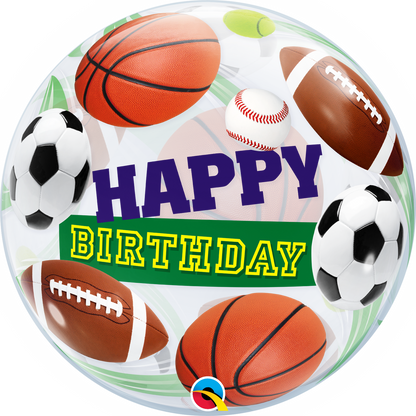 Birthday Sports Bubble Column