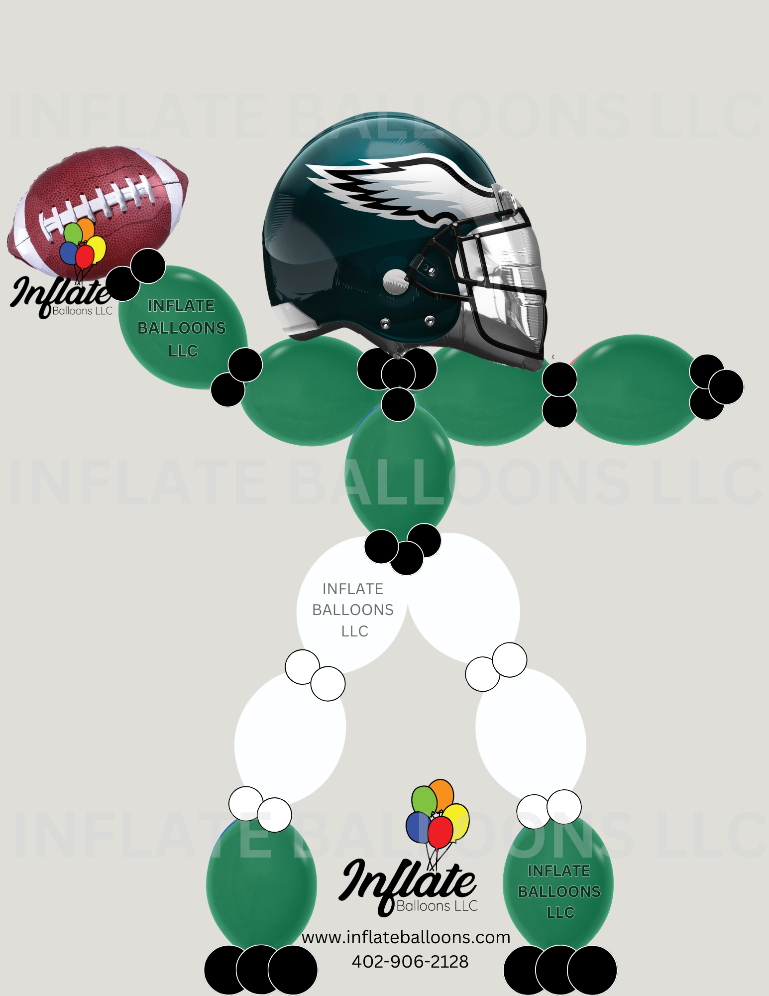 balloon animal football helmet Lifesize