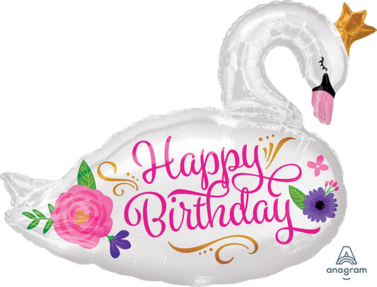 Happy Birthday Swan - SuperShape