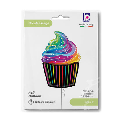 Rainbow Cupcake - SuperShape Balloon