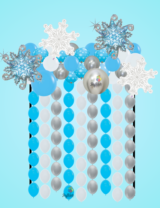 Snowflake Garland + Bead Chains Display