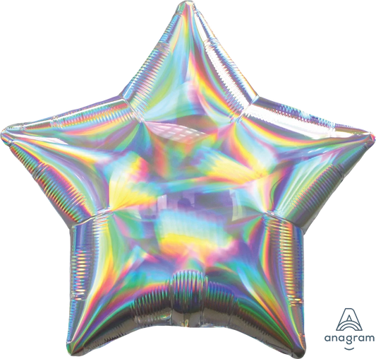 Silver Iridescent Star