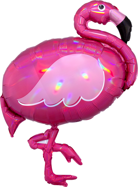 Holographic Pink Flamingo - SuperShape