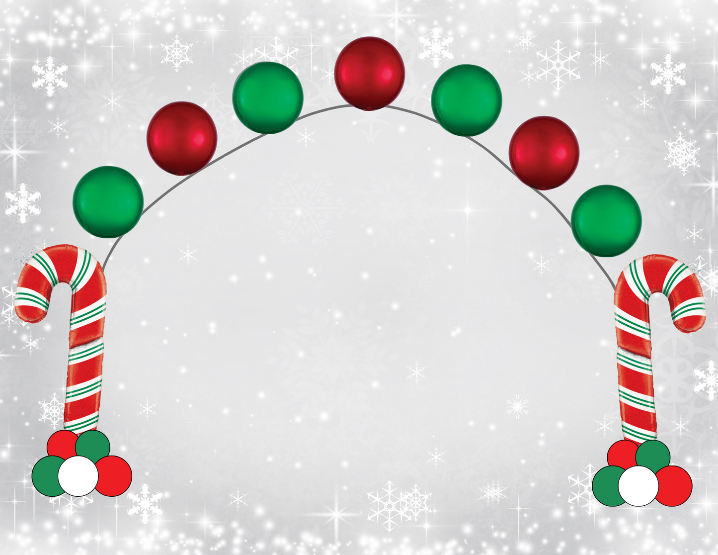 Candy Cane Pearl Arch