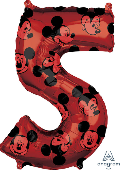 34" Large Numbers Mickey Mouse