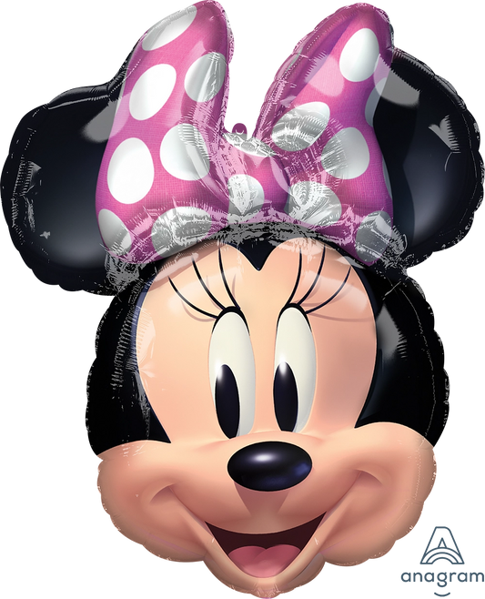 25" Minnie Mouse Head Foil Balloon