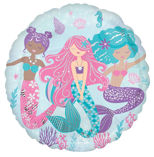 17" Mermaid Trio Foil Balloon