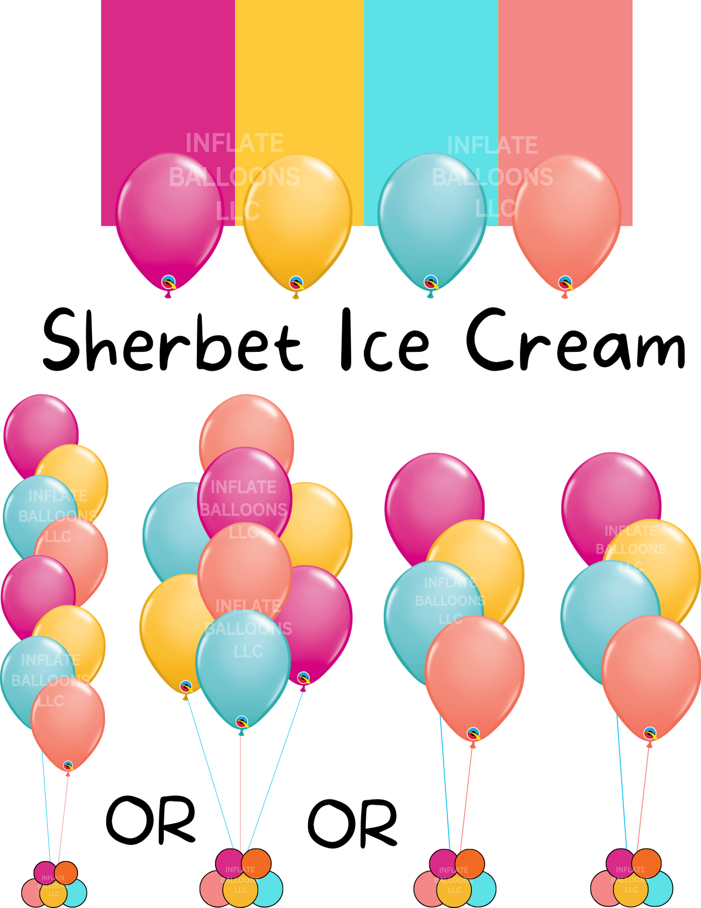 Sherbet Ice Cream - Latex Bunch