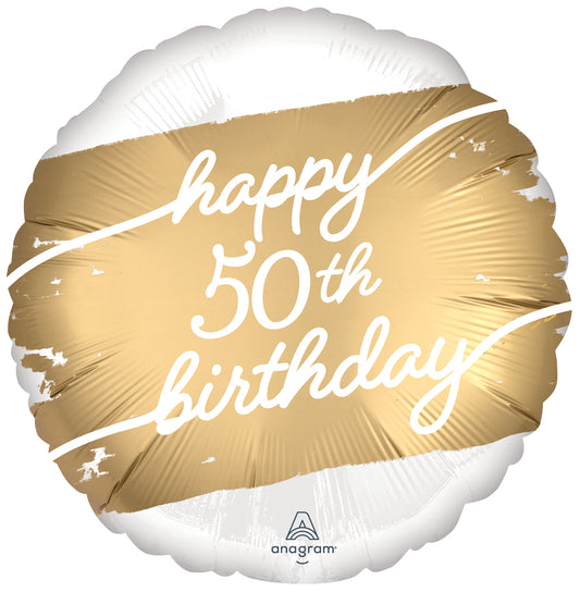 17" Golden Age 50 Foil Balloon