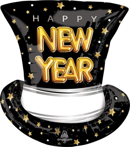 Happy New Year Top Hat - SuperShape