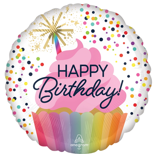 Happy Birthday - Cupcake Confetti Sprinkle