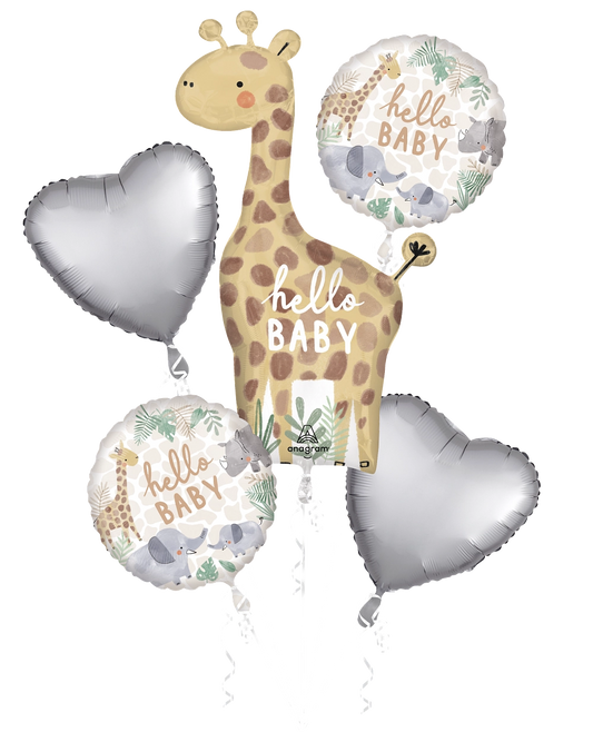 Hello Baby Jungle Animals - Bouquet