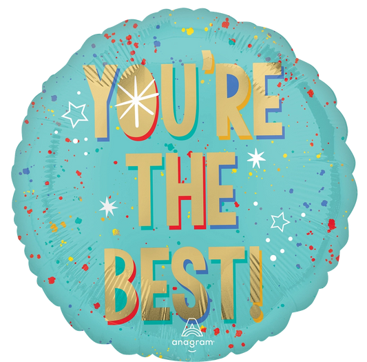 28" Jumbo You're The Best Splash Foil Balloon