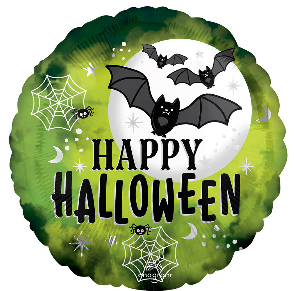 Glow Batty Halloween - Foil Balloon