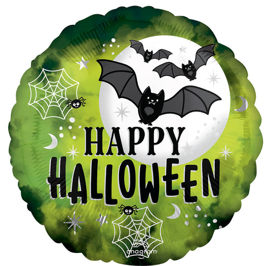 Glow Batty Halloween - Foil Balloon