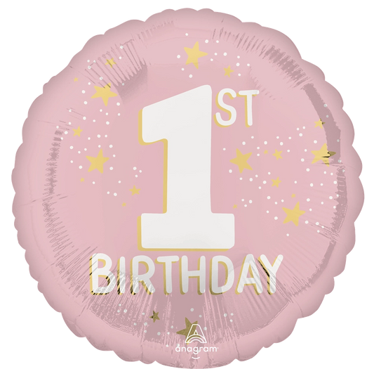 17" Little Miss One-derful 1st Birthday Foil Balloon