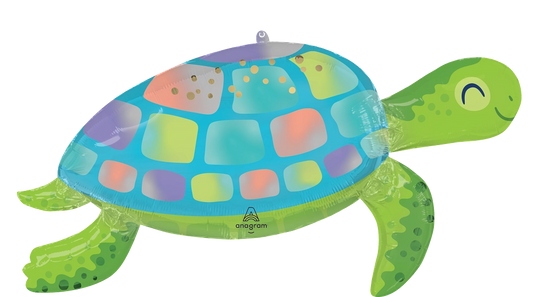 38" Under the Sea Turtle SuperShape Foil Balloon
