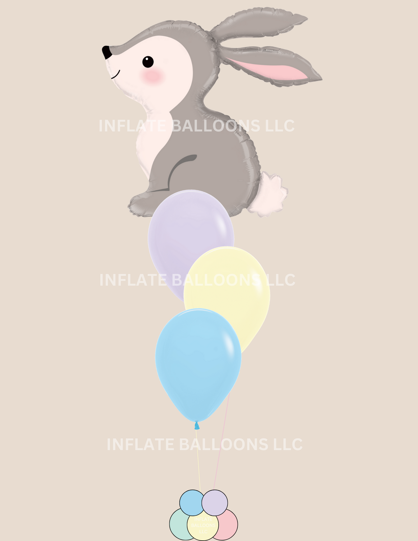 Woodland Bunny + Pastels - Bouquet