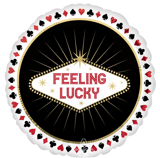 17" Feeling Lucky Foil Balloon