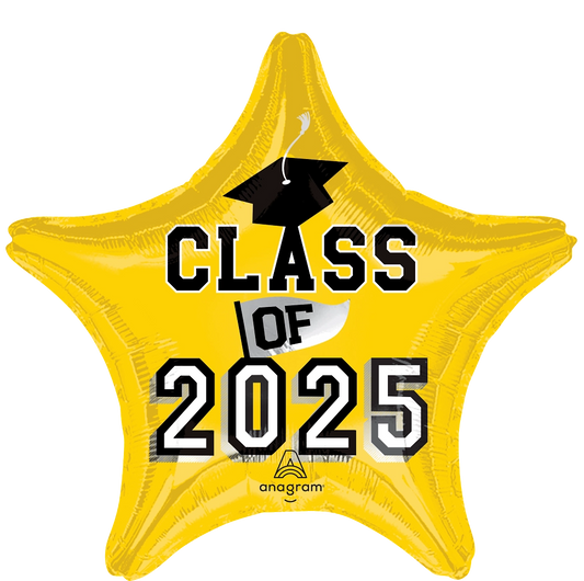 17" Class of 2025 Star - Yellow