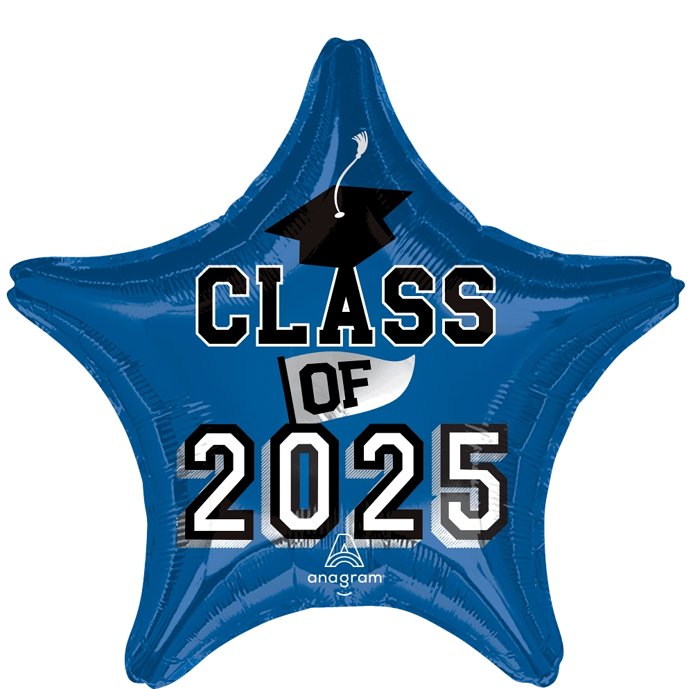 17" Class of 2025 Star - Blue