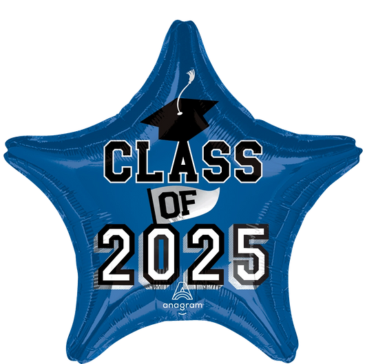 17" Class of 2025 Star - Blue