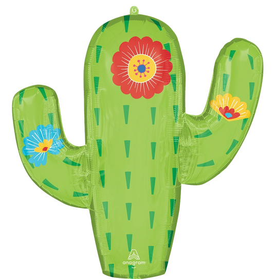 28" Fiesta Cactus SuperShape Balloon