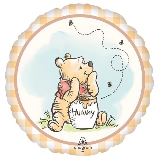 17" Sketched Winnie the Pooh Foil Balloon