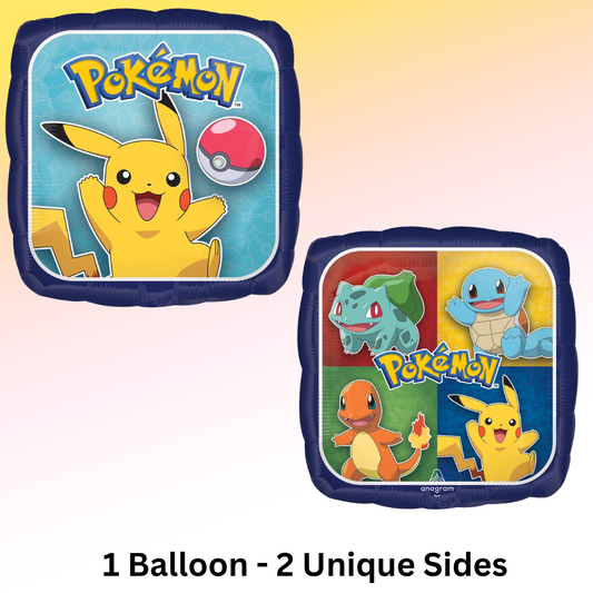 17" Pokemon Square Foil Balloon
