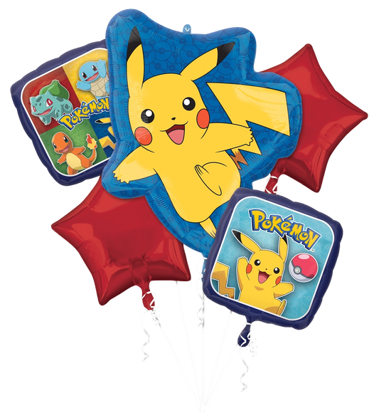 Pokemon Foil Balloon Bouquet Bundle