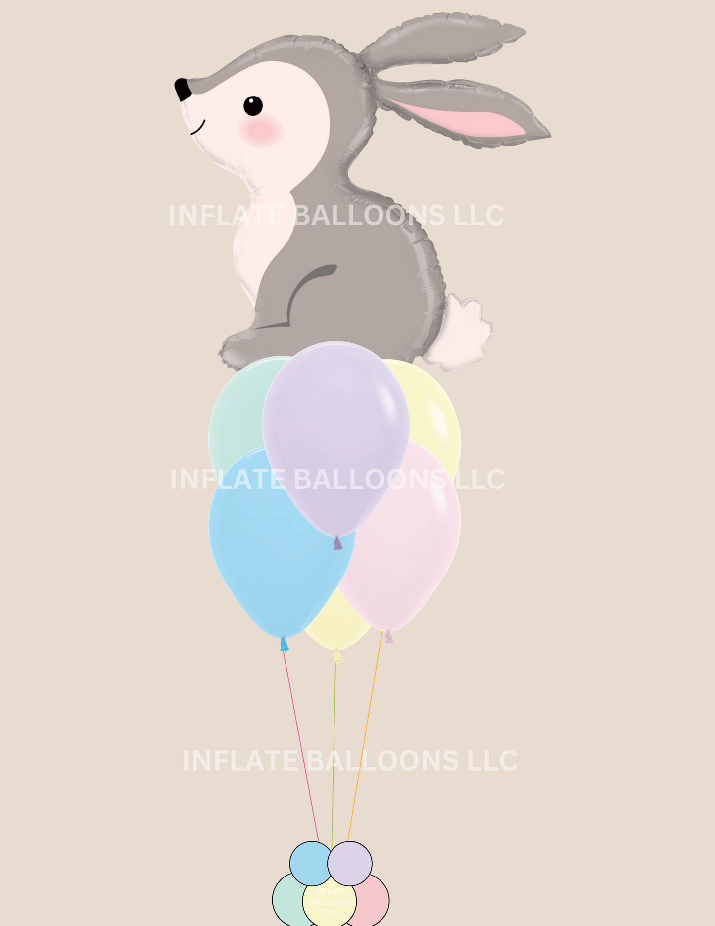 Woodland Bunny + Pastels - Bouquet