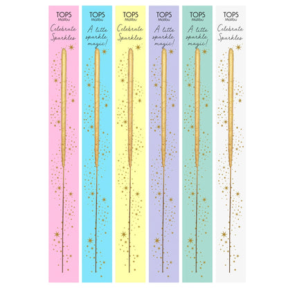 Single 6.75" Wish Sparkler - Celebrate - Gold - Asst of Colors