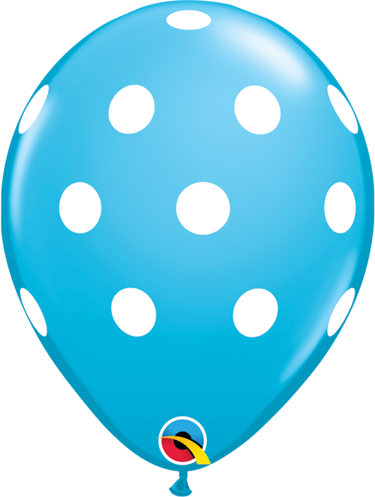 Latex - Robin's Egg Blue Polka Dots