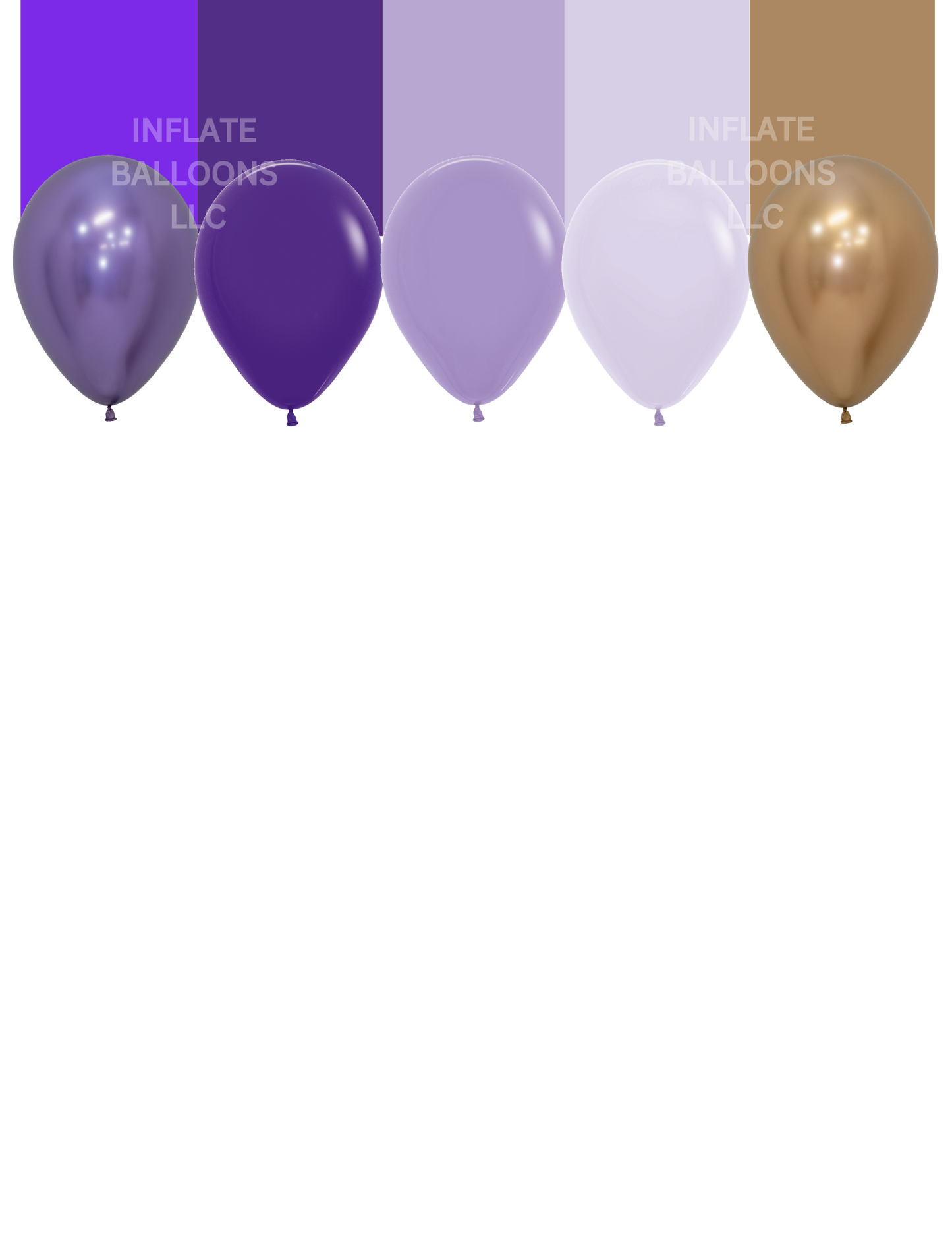 Purples + Gold - Latex Bunch