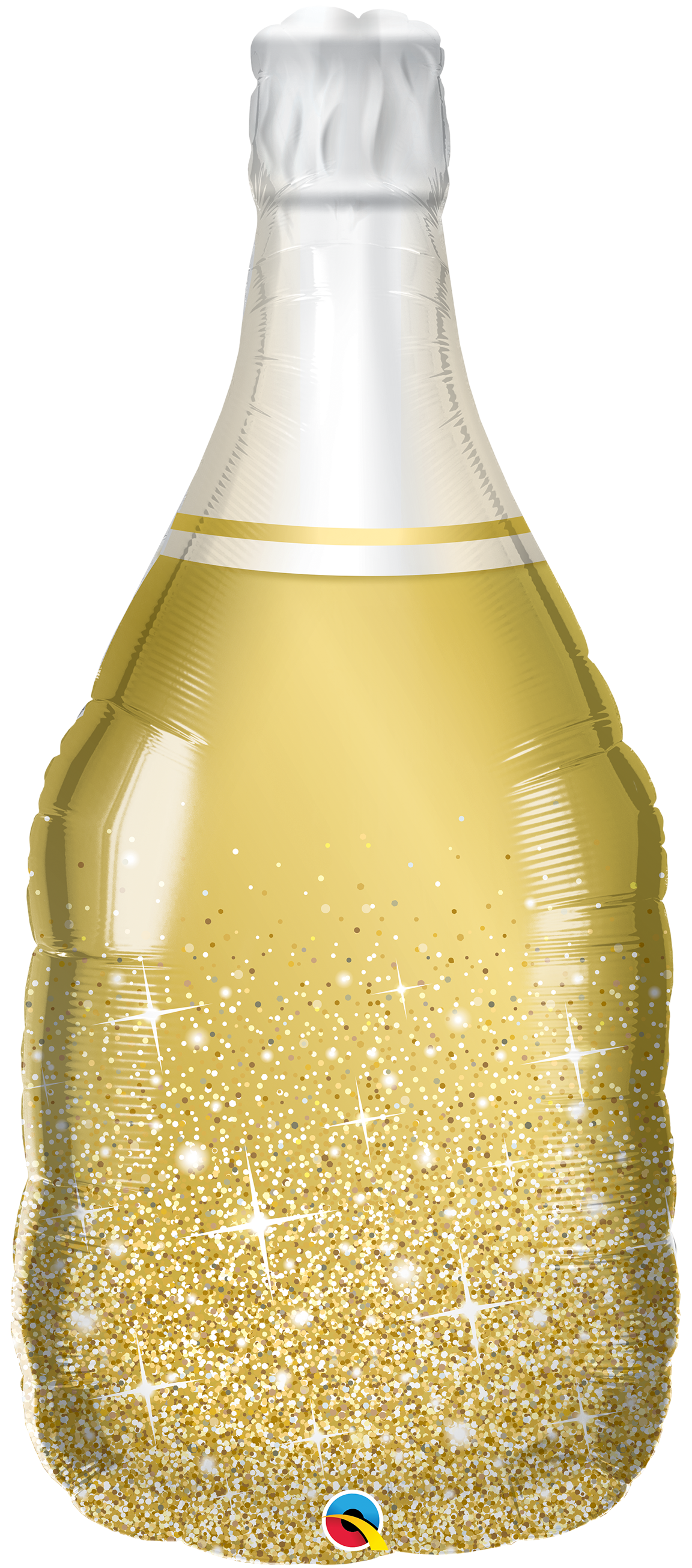 Golden Bubbly Wine Bottle - SuperShape