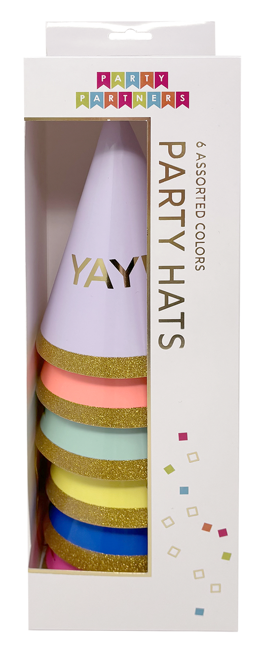 YAY! Party Hats - 6 count