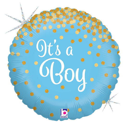 It's a Boy sparkle balloon