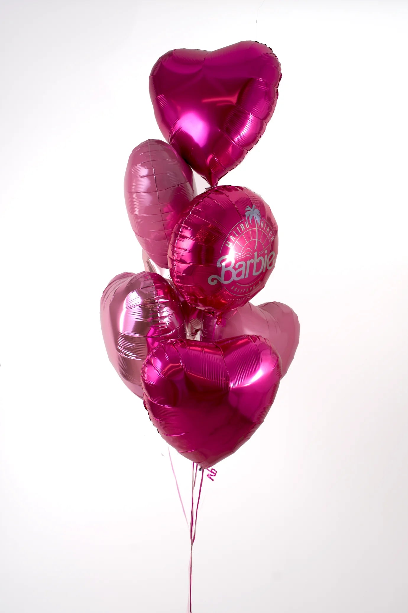 Barbie Hearts Foil Balloon Bouquet