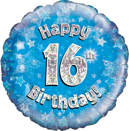 Happy 16th Birthday Balloon - Blue