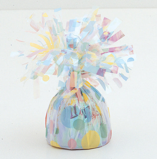 Polka Dot Foil Fringe Balloon Weight
