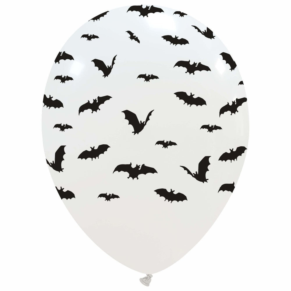 12" Latex Halloween Bats Balloon