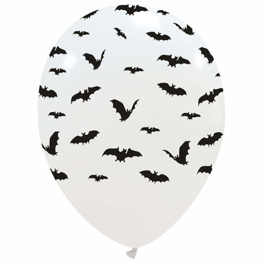 12" Latex Halloween Bats Balloon