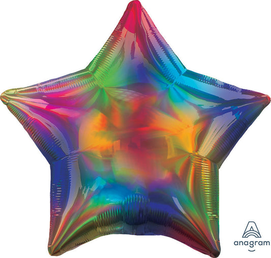 Rainbow Iridescent Star